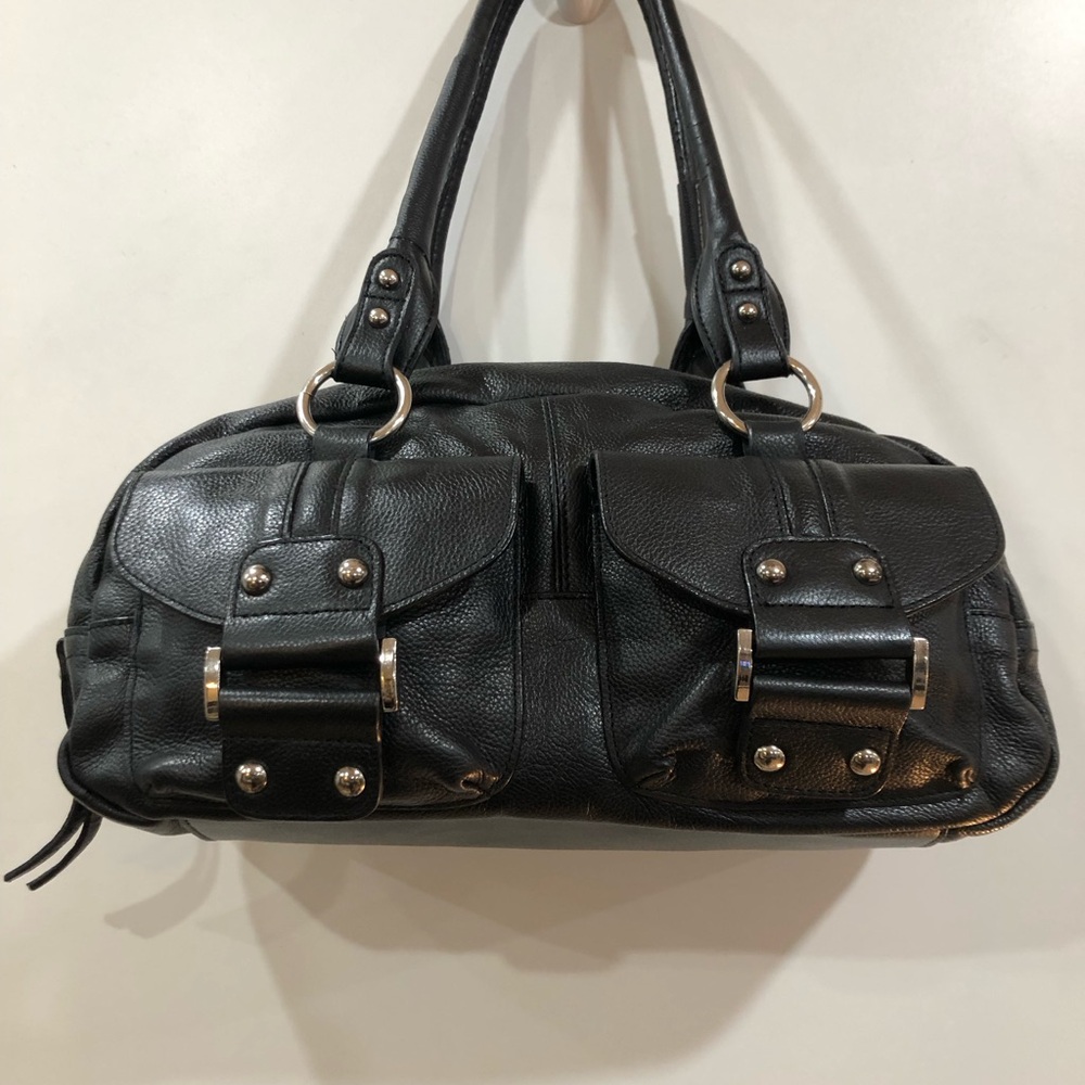 Franco Sarto Black Leather Bag